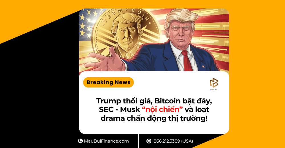 Trump thổi giá, Bitcoin bật đáy, SEC – Musk “nội chiến” và loạt drama chấn động thị trường!