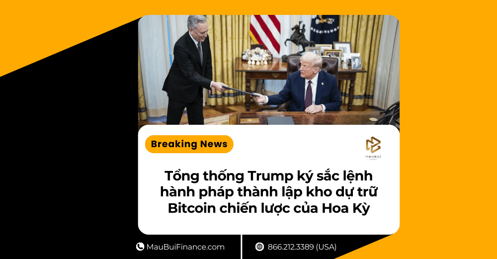 Tổng thống Trump ký sắc lệnh hành pháp thành lập kho dự trữ Bitcoin chiến lược của Hoa Kỳ