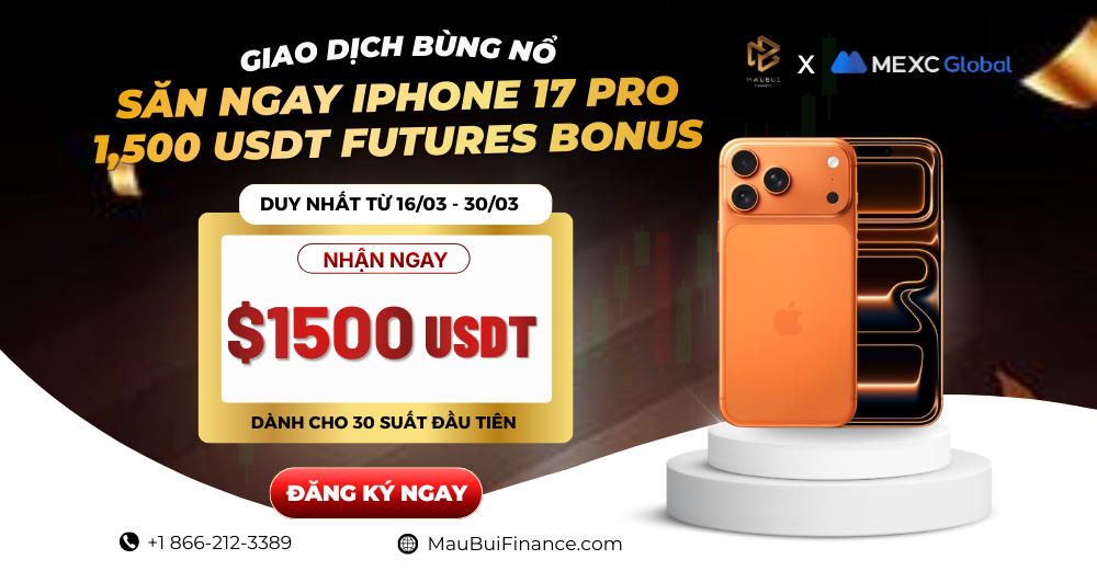 GIAO DỊCH BÙNG NỔ – SĂN NGAY iPHONE 17 PRO & 1,500 USDT FUTURES BONUS