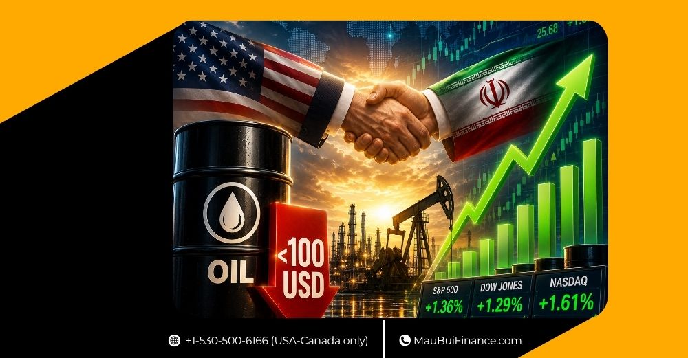 DẦU HẠ DƯỚI 100 USD, THỊ TRƯỜNG BẬT TĂNG VÌ KỲ VỌNG MỸ – IRAN ĐẠT THỎA THUẬN