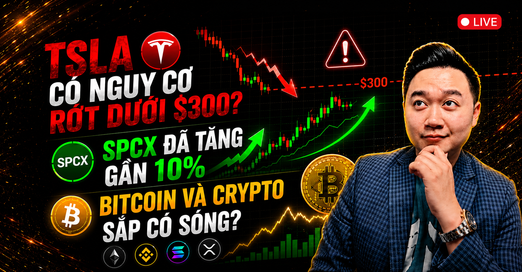 Phân tích thị trường Stocks-Crypto trong Livestream Youtube 07/23/2026