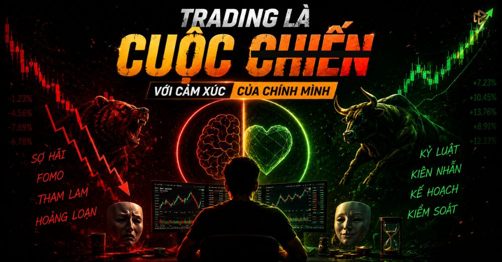 TRADING LÀ CUỘC CHIẾN VỚI CẢM XÚC CỦA CHÍNH MÌNH