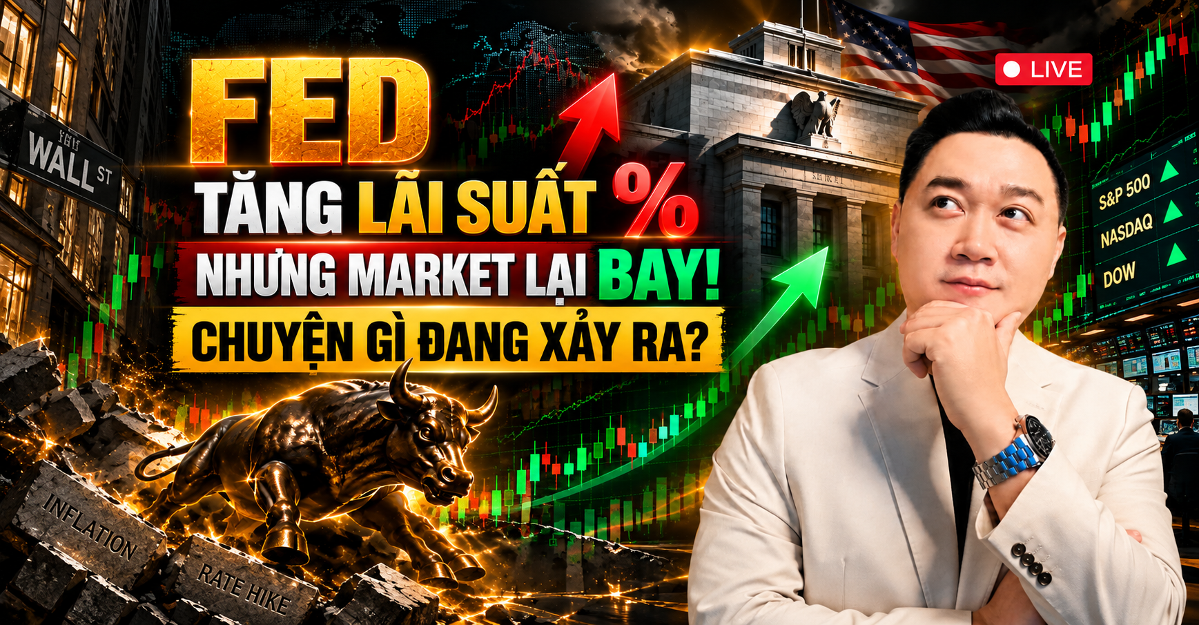 Phân tích thị trường Stocks-Crypto trong Livestream Youtube 09/18/2026